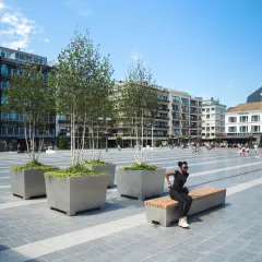 Solid Love Bench, Love Tubs - Koning Leopold III plein, Blankenberge