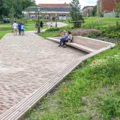Cliffhanger Linear Benches - Lakenpark, Leiden