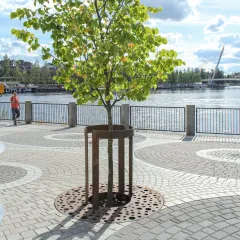 Tree Grille Corten Round, Tree Guard - Vuolteentori, Tampere