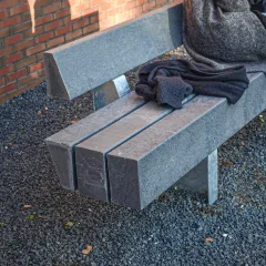 Heavy-Heavy Bench (Lava Grey) - Leiden