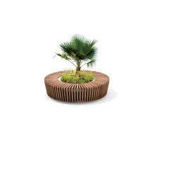 Lean Green Skirt Circular Benches
