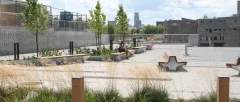 Solid Edge Tree Isles, Cliffhanger Linear Benches, R&R Bollards - Zibi waterfront district, Gatineau