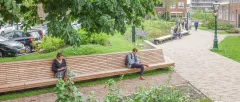 Cliffhanger Linear Benches - Lakenpark, Leiden