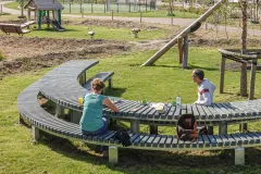 Solid Curved Picnic Sets