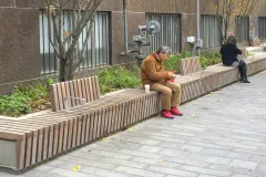 Solid Skirt Crosswise Top Seats