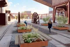 Bento Big Green Benches