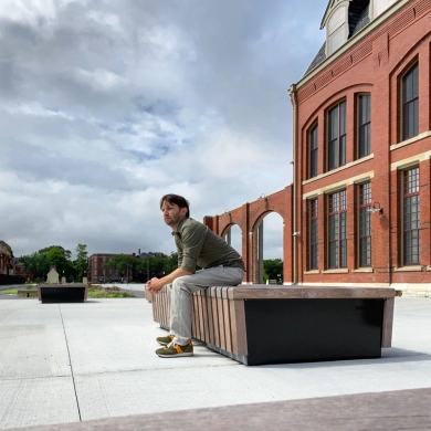 Solid Skirt Block Benches